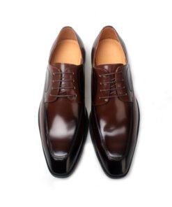 Classic Lace-Up Oxford – Black Genuine Leather
