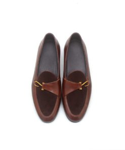 Alternative view of Metal Bit Loafer – Brown Leather & Suede
