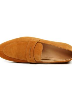 Alternative view of Lightweight Penny Loafer – Camel Suede